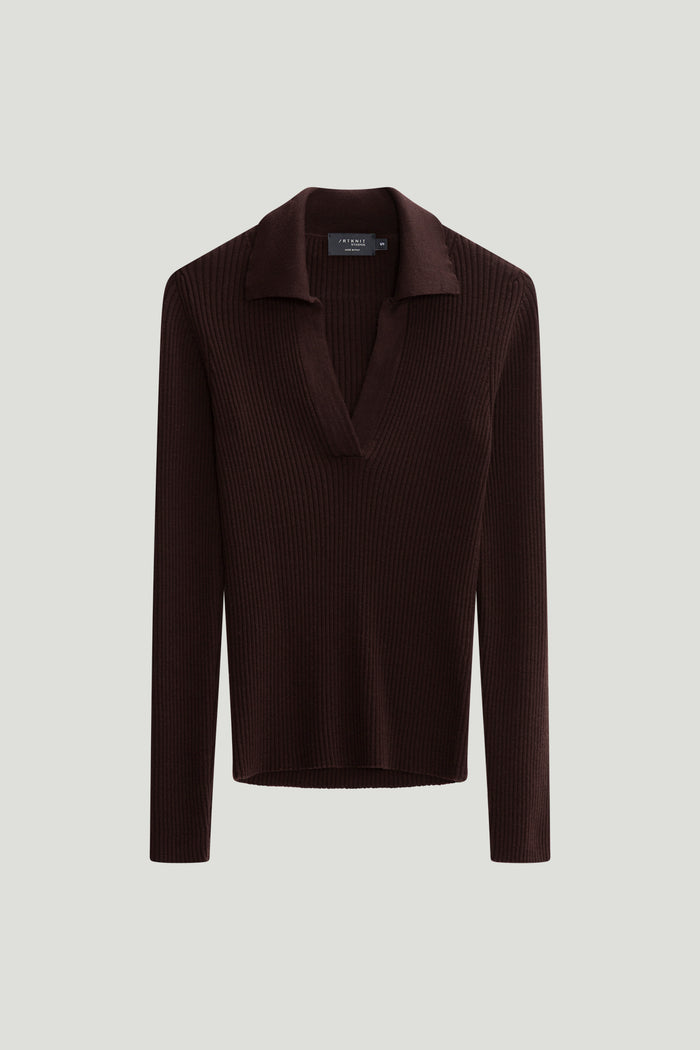 The Merino Wool Ribbed Polo