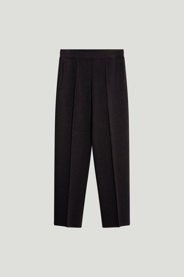 The Merino Wool Straight-Cut Sweatpants - grey