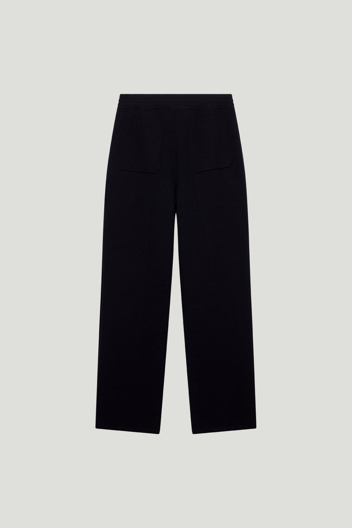 The Merino Wool Straight-Cut Sweatpants - Blue