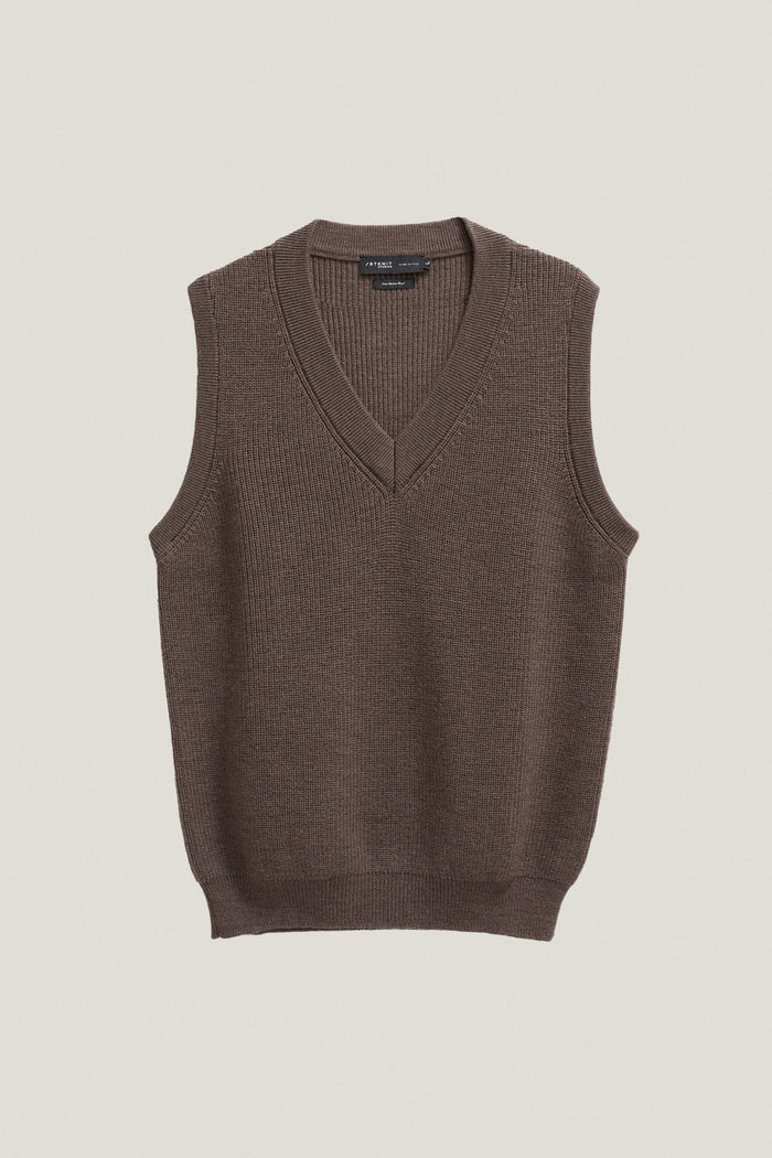 The Merino Wool Vest - Imperfect Version | Taupe
