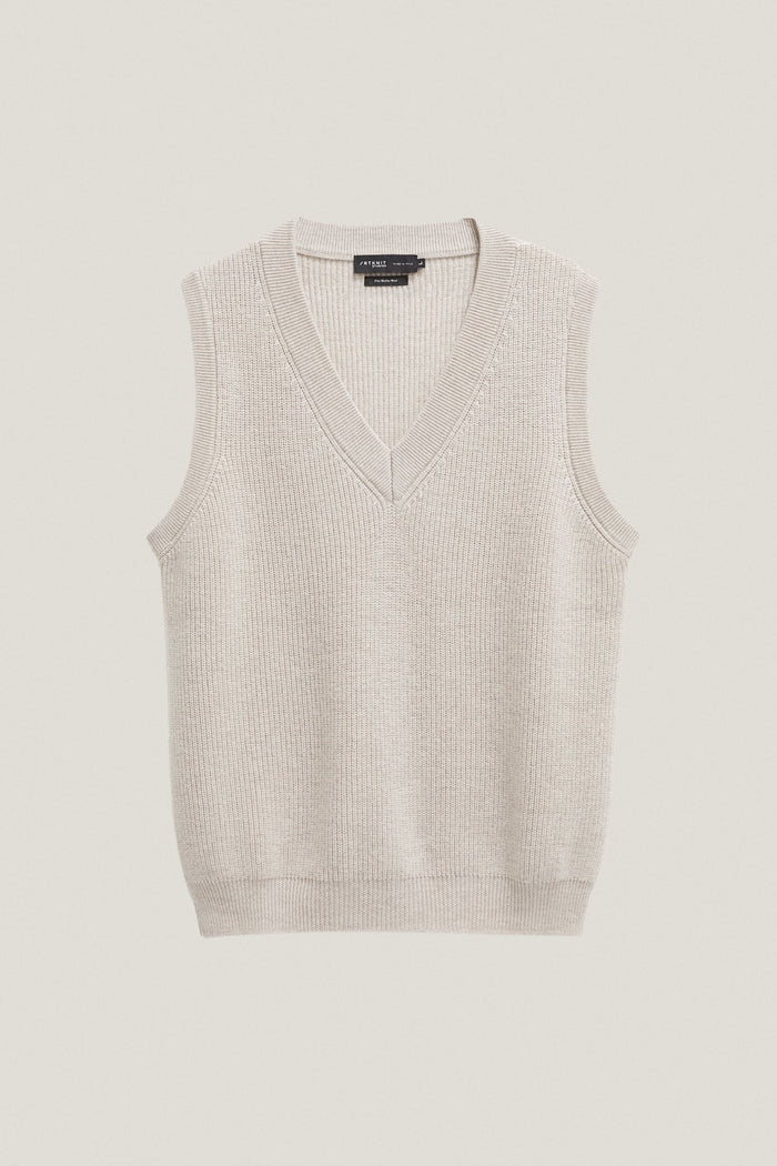 The Merino Wool Vest - Imperfect Version | Pearl