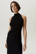 the organic cotton a line top black