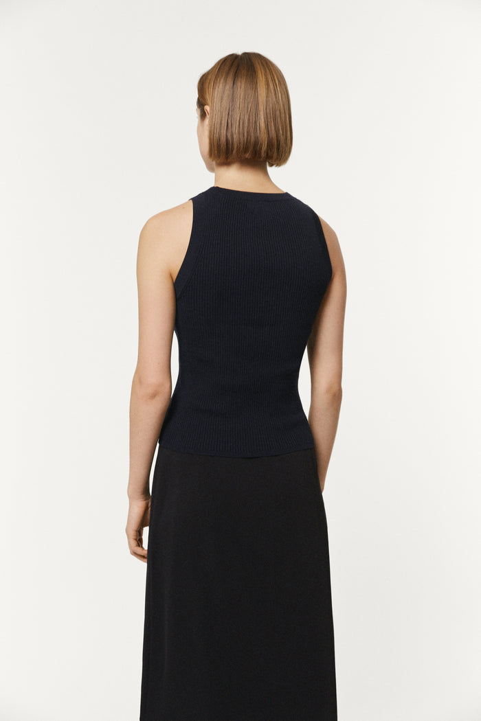 The Organic Cotton Essential Tank Top Deep Blue