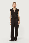 The Organic Cotton Flat Rib Tricot Vest