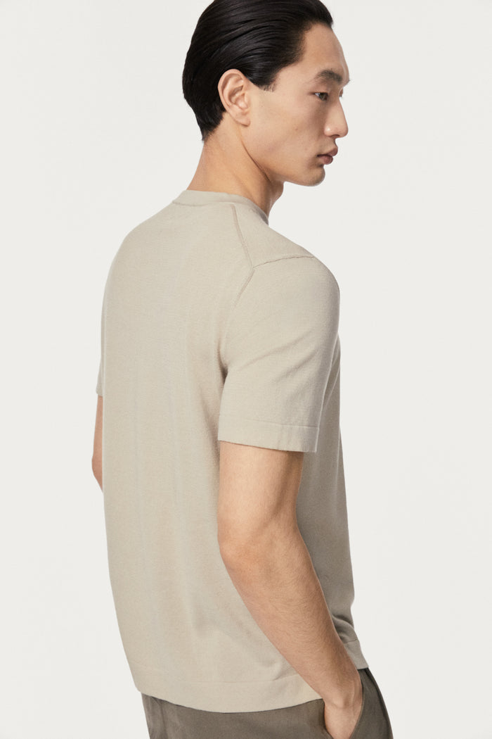 The Organic Cotton Knit T-Shirt hay