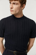 The Organic Cotton Light Ribbed T-shirt Deep Blue