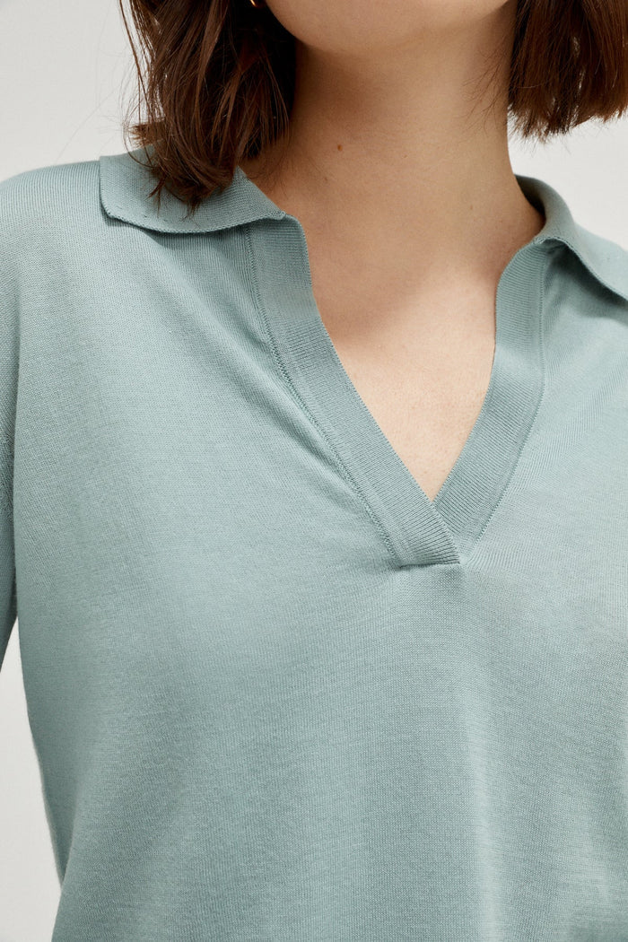 the organic cotton lightweight polo imperfect version 20 mint