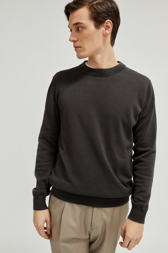 The Organic Cotton Knit T-Shirt graphite
