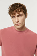 The Organic Cotton Ribbed T-Shirt Mauve