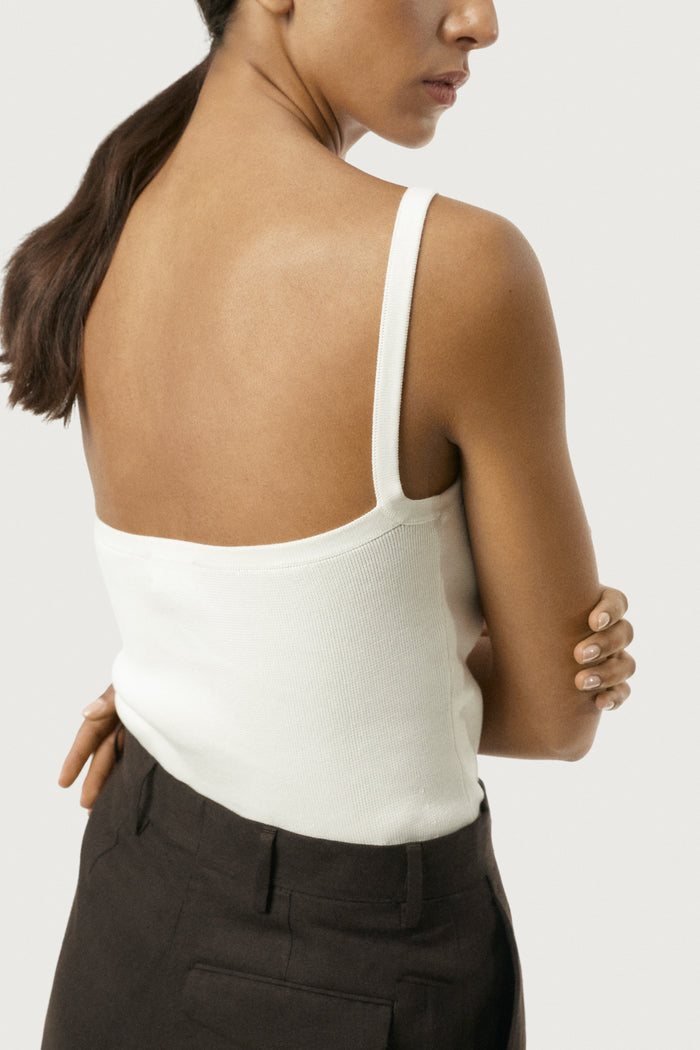 The Organic Cotton Spaghetti Tank Top