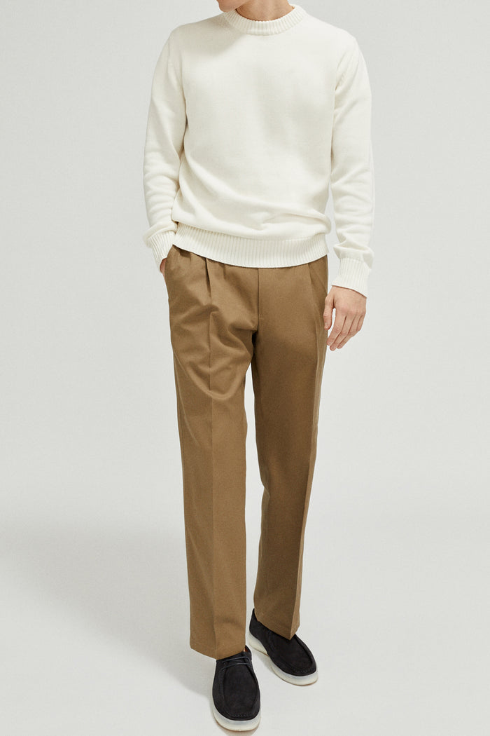 The Organic Cotton Sweater milk white- Imperfect Version