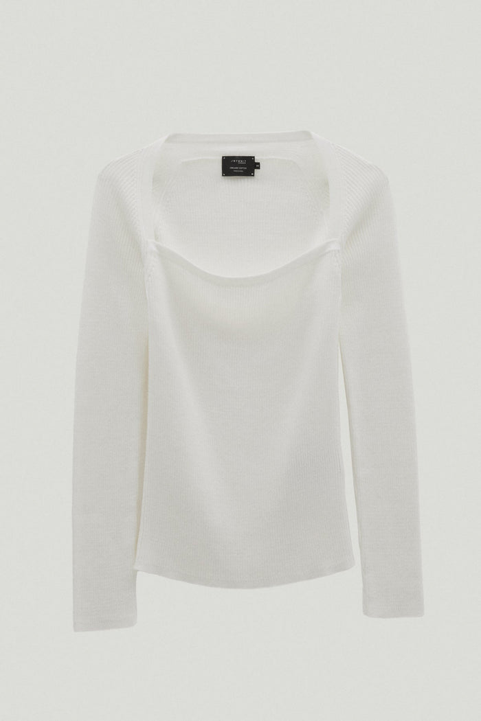 The Organic cotton Special Neckline White