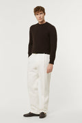 The Organic Cotton Tricot Crewneck  brown