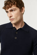 The Organic Cotton Tricot Short Sleeve Polo blue