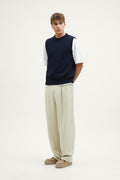The Organic Cotton Tricot Sweater deep blue