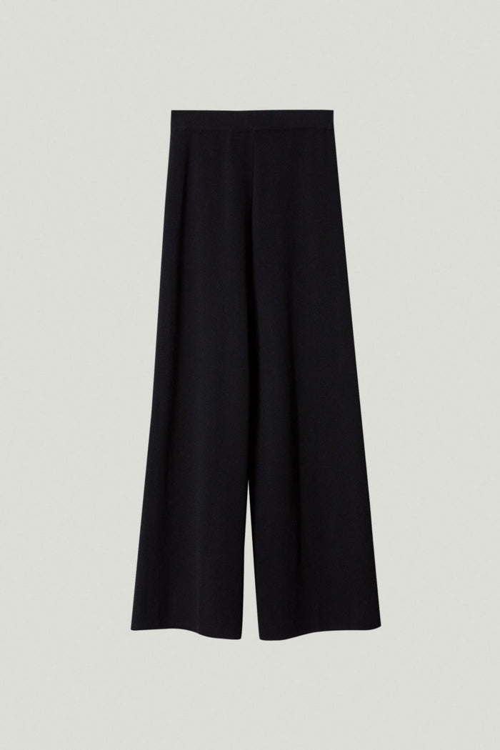 the organic cotton wide leg pants 2 black