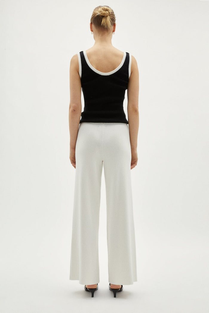 the organic cotton wide leg pants 2 milk white