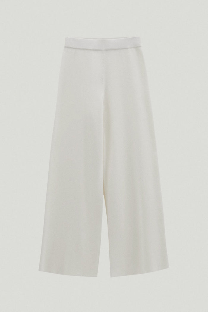 the organic cotton wide leg pants 2 milk white
