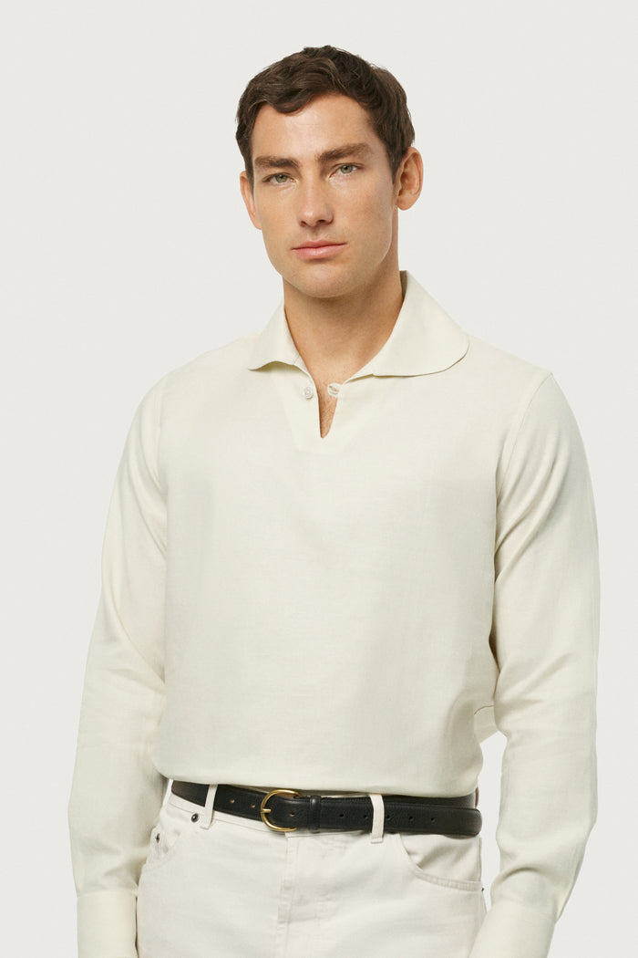 The Pure Linen Resort Polo Shirt