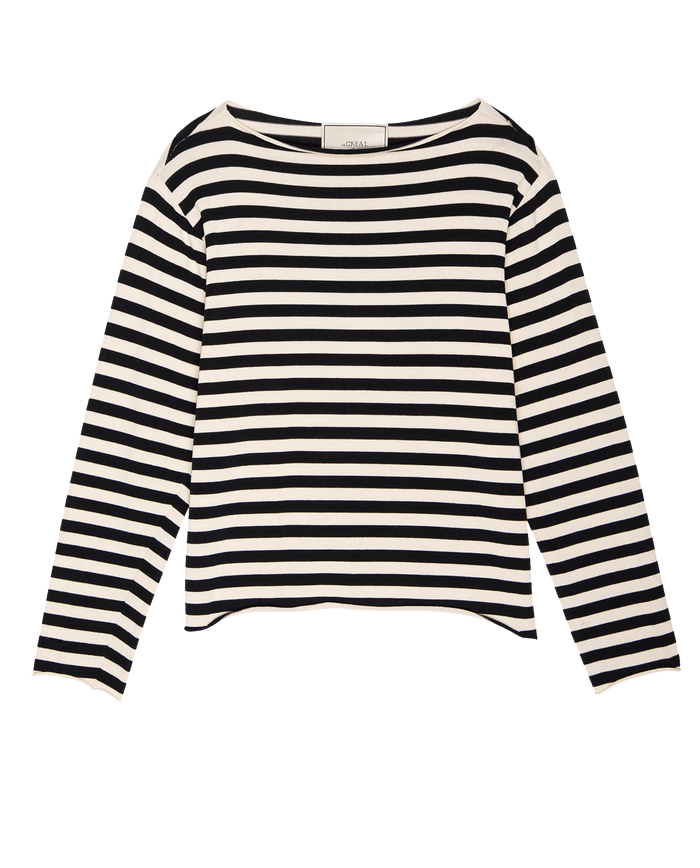 The Sailor Sweater. -- Black Stripe SWEATERS THE GREAT. FALL 24 COLLECTORS