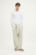The Organic Cotton Piqué Long Sleeve Polo off white