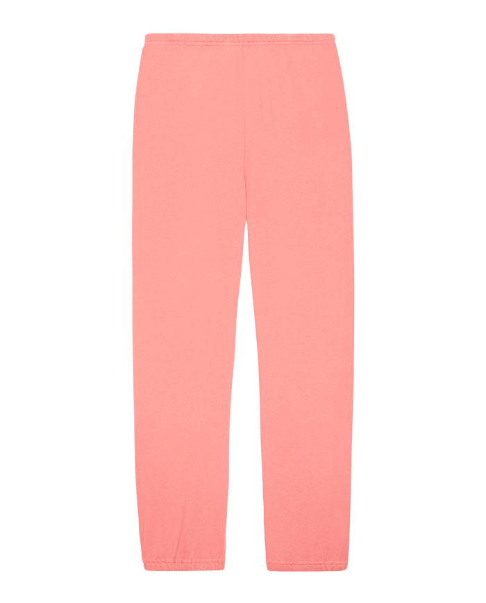 The Stadium Sweatpant in solid Confetti by THE GREAT. SP25 KNITS features an elastic waistband and cuffs for comfort, displayed on a plain white background.