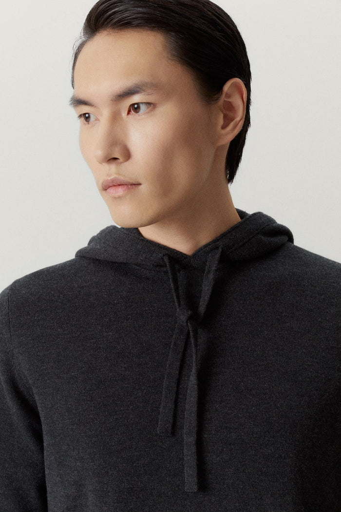 the ultrasoft hoodie anthracite melange