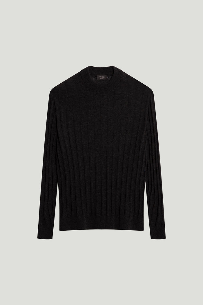 The Ultrasoft Ribbed Mock-neck - Grey