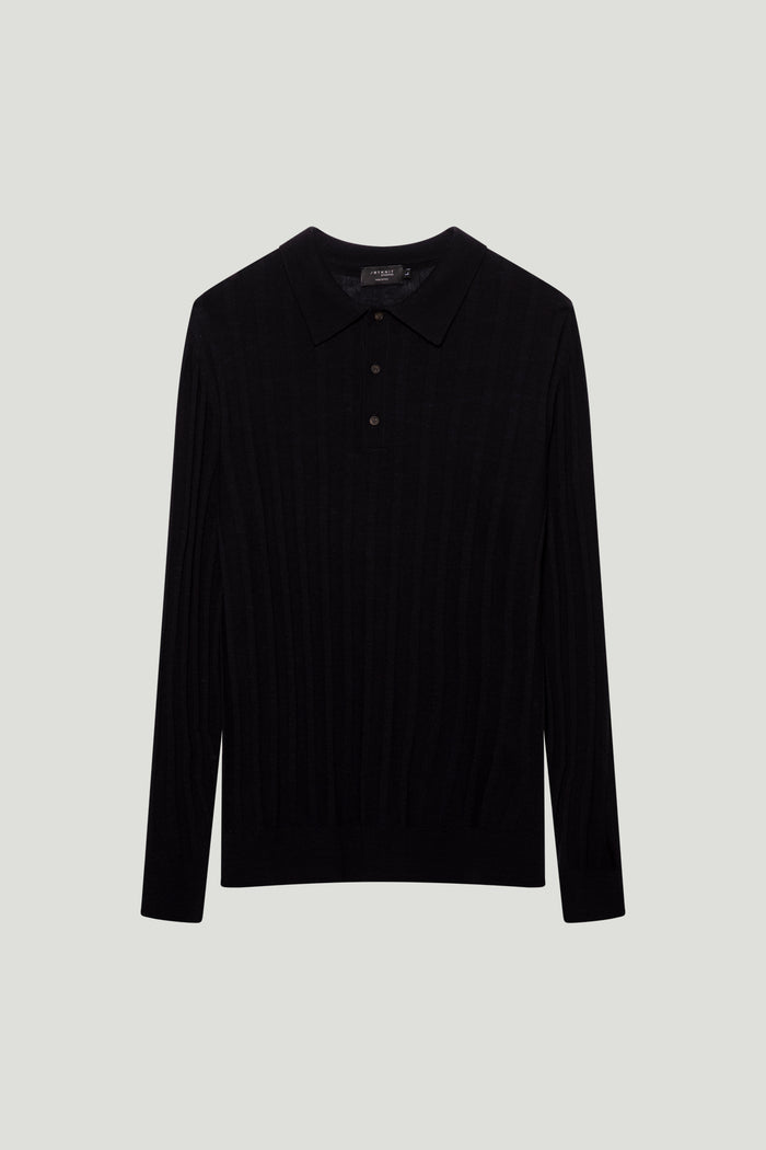The Ultrasoft Ribbed Polo | Blue
