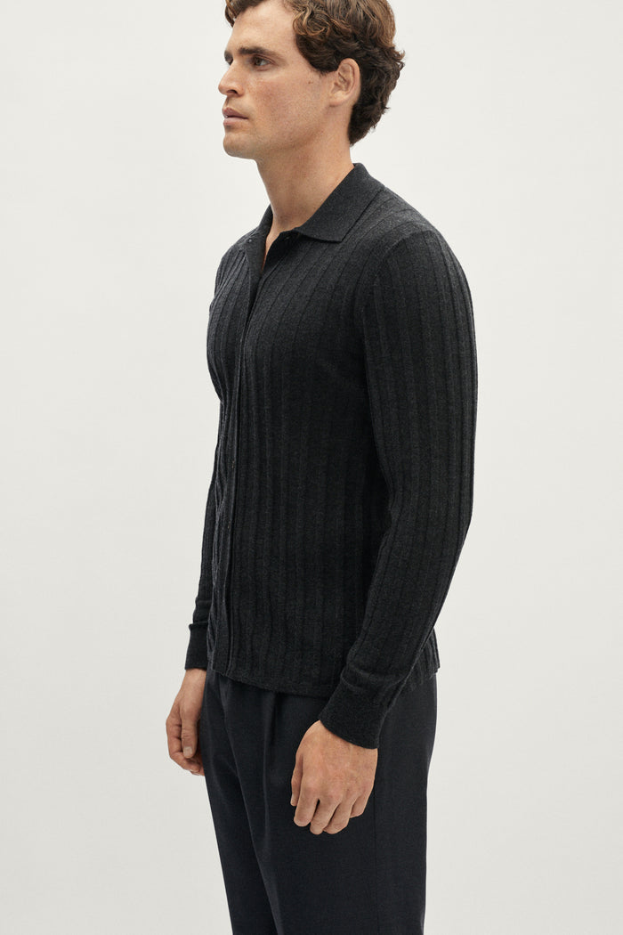 The Ultrasoft Ribbed Shirt grey