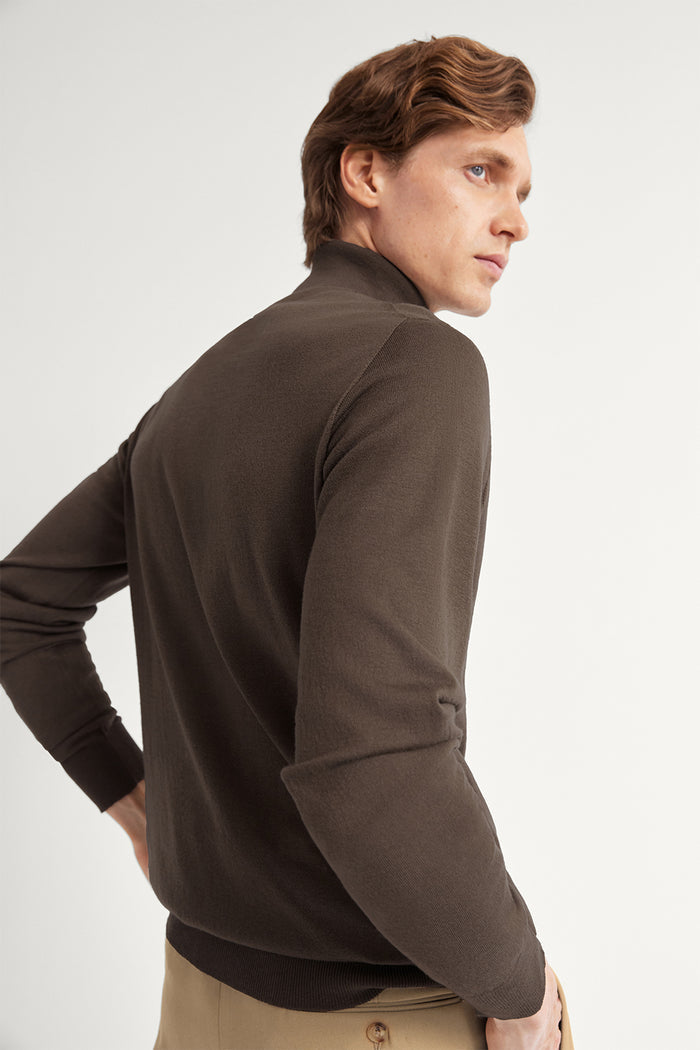 The Ultrasoft Roll-Neck Sweater Clay
