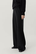 the ultrasoft wool palazzo pants black