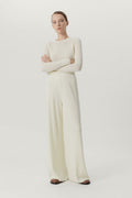 the ultrasoft wool palazzo pants natural white