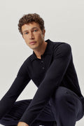 the ultrasoft wool polo midnight blue