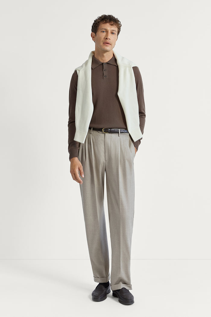 The Ultrasoft Wool Polo Clay
