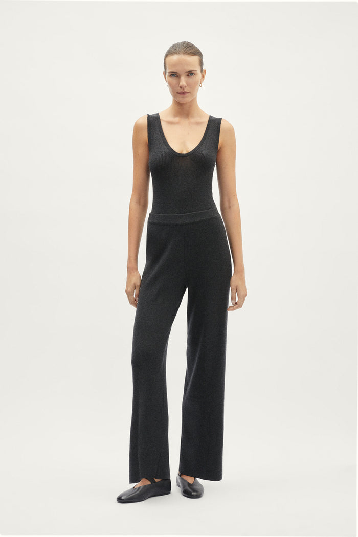 The Ultrasoft wool Ribbed Body - Grey