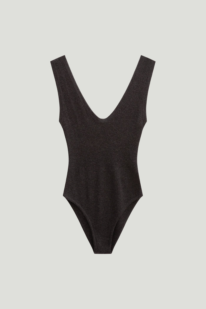 The Ultrasoft wool Ribbed Body - Grey