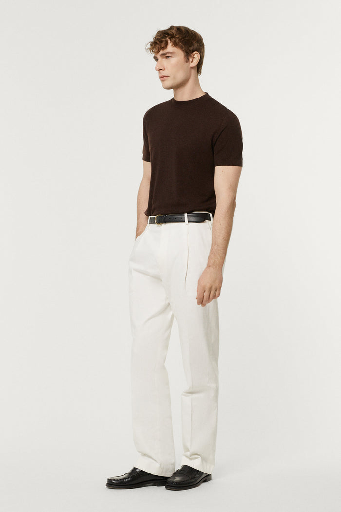 The Ultrasoft Wool T-Shirt brown