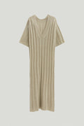 the upcycled oversize dress undyed greige