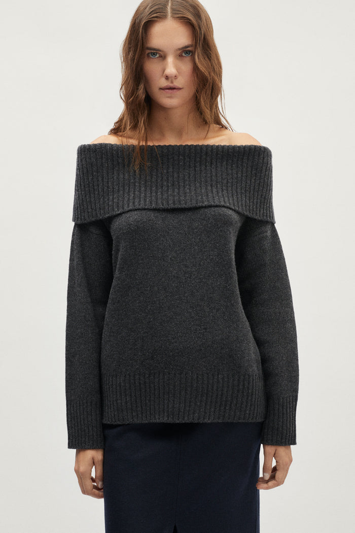The Woolen Evening Top - grey