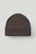 the woolen ribbed beanie taupe