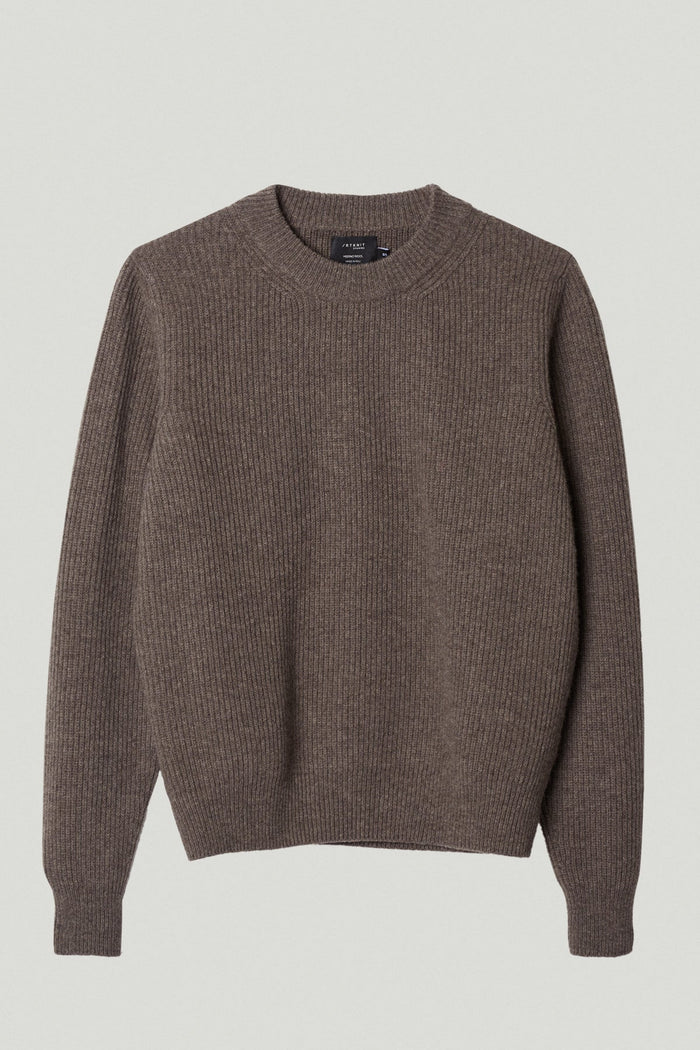 the woolen perkins sweater taupe