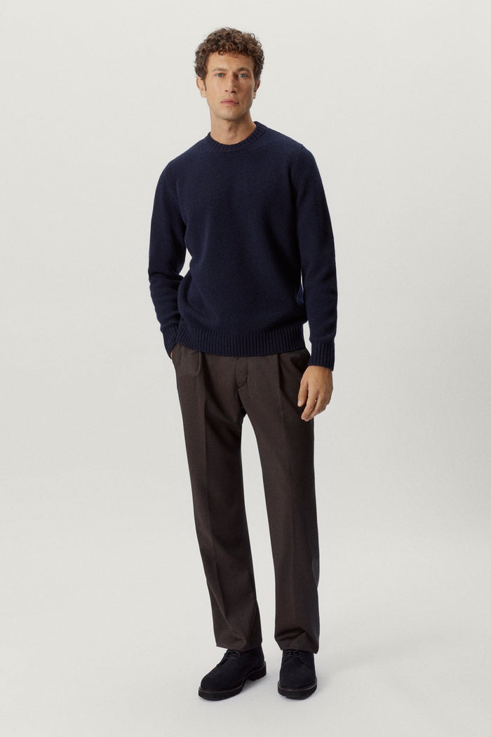 the woolen sweater blue navy