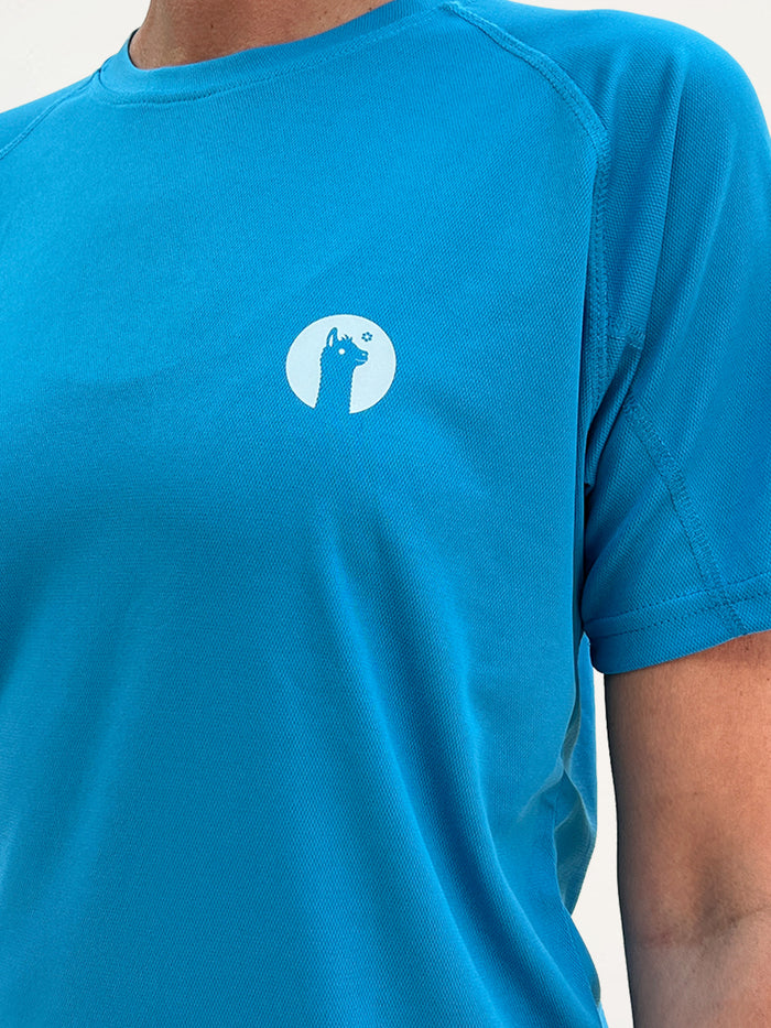 Turquoise Active Llama T-Shirt
