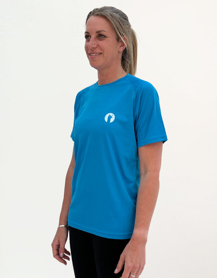 Turquoise Active Llama T-Shirt