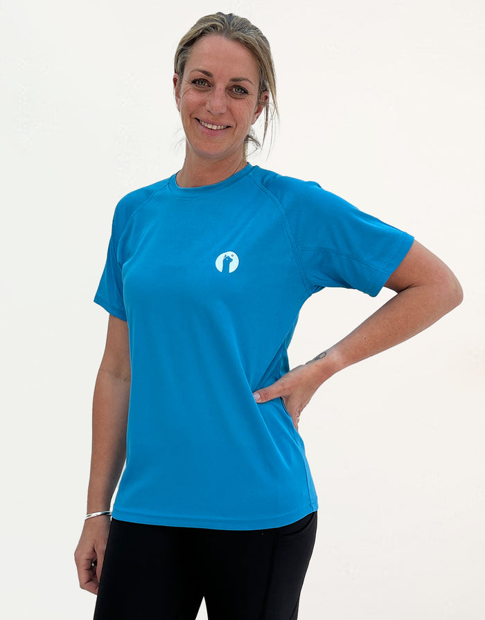 Turquoise Active Llama T-Shirt