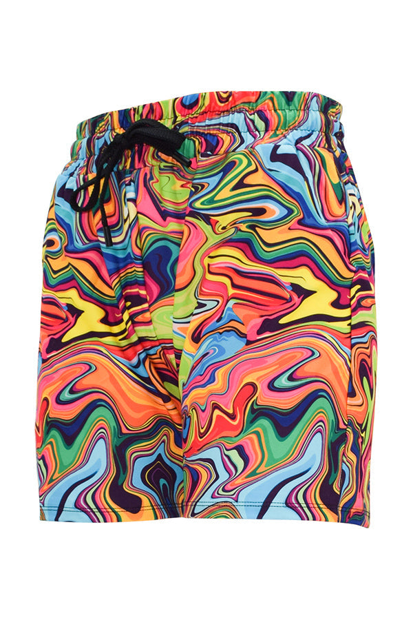 Tutti Frutti Swirl Jogger Shorts-Jogger Shorts