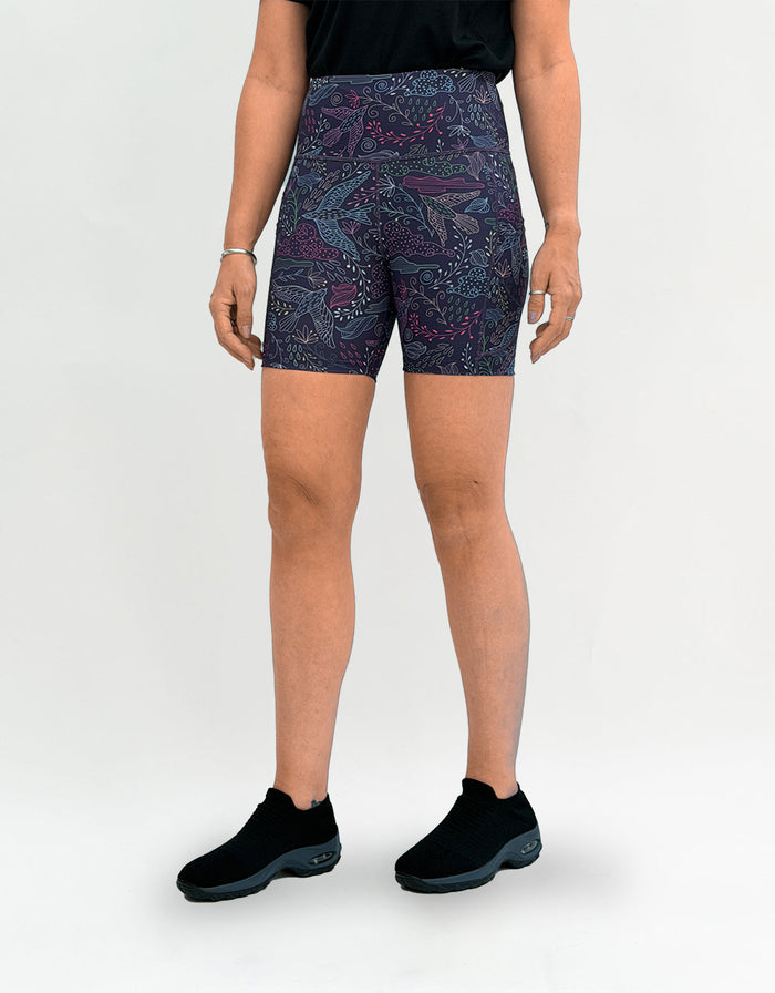Twilight Flight Activewear Shorts + Pockets