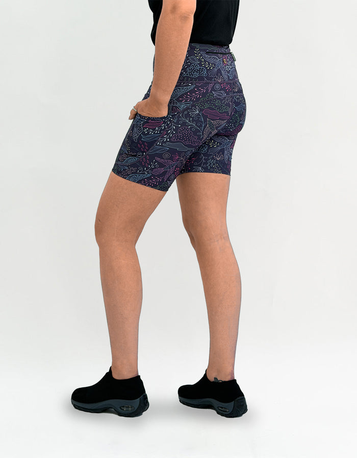 Twilight Flight Activewear Shorts + Pockets