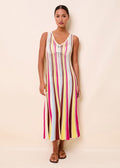 Velmira Dress Ladder Knit Symi Stripe